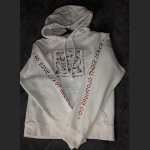 REBEL8 STIGMA WHITE HOODIE SIZE S